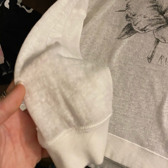 LONG SLEEVE Sheer RVCA Floral Top - Picture 3 of 5